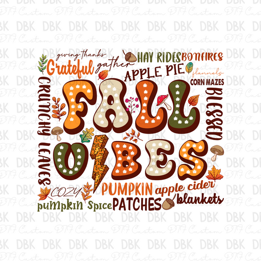 Fall Vibes DTF Transfer F83