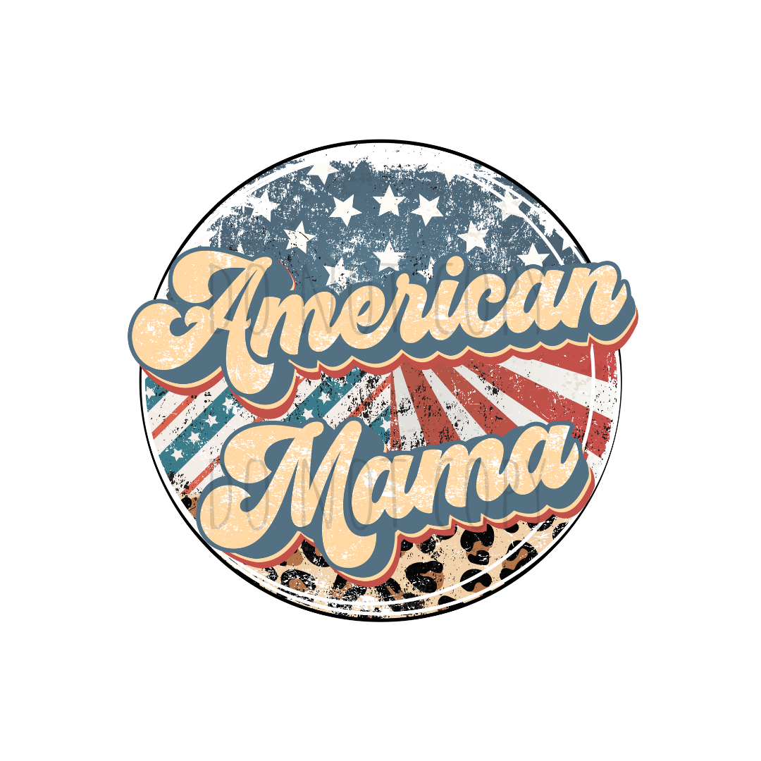 American Mama RWB DTF transfer R62