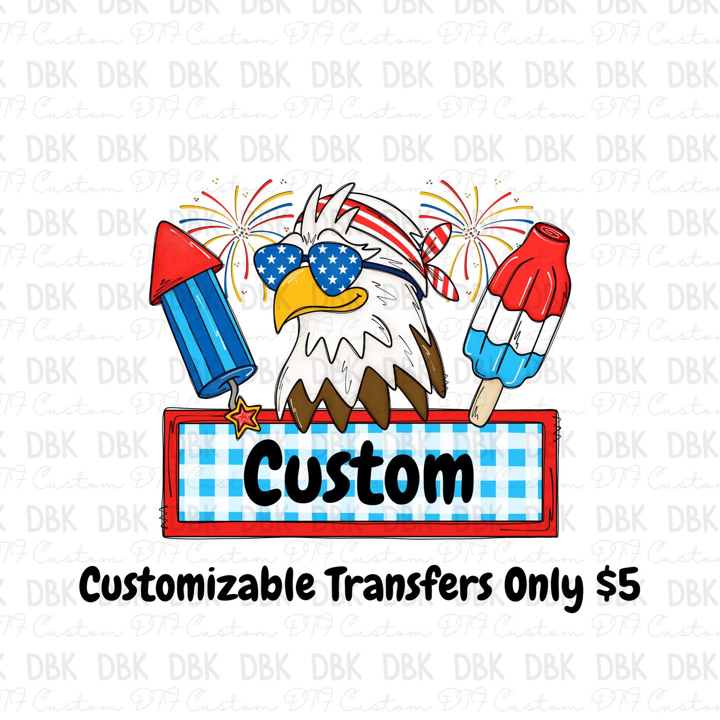 Boy Custom name DTF Transfer ONLY