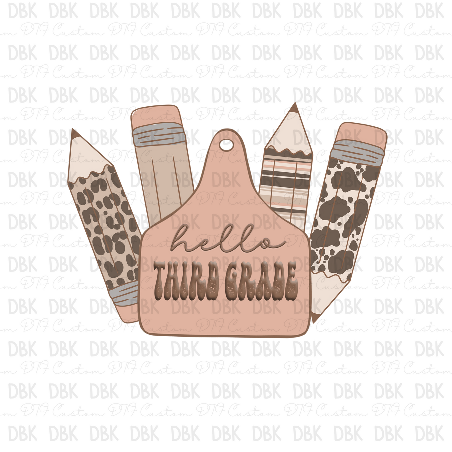 Hello 3rd Grade DTF transfer A129