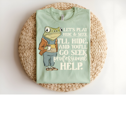 Lets play hide & seek DTF Transfer CREAM I262