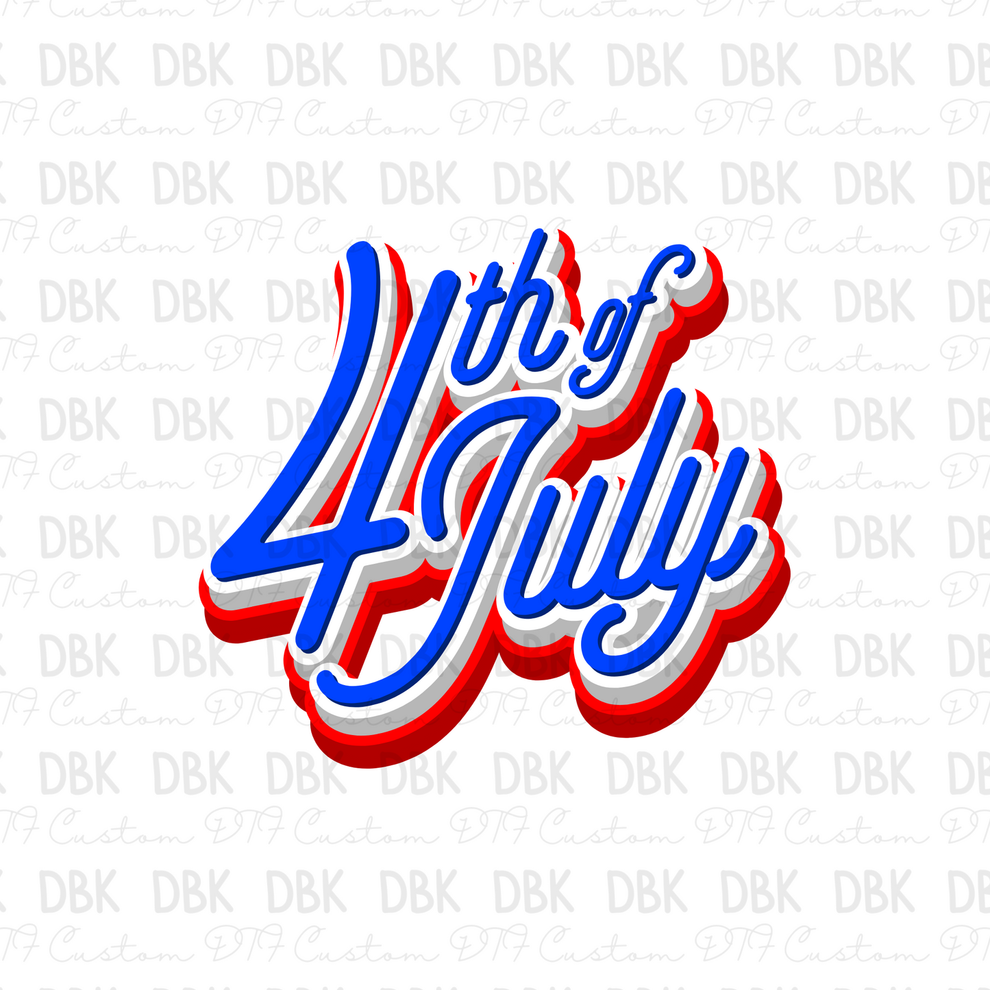 4th of July DTF Transfer R116
