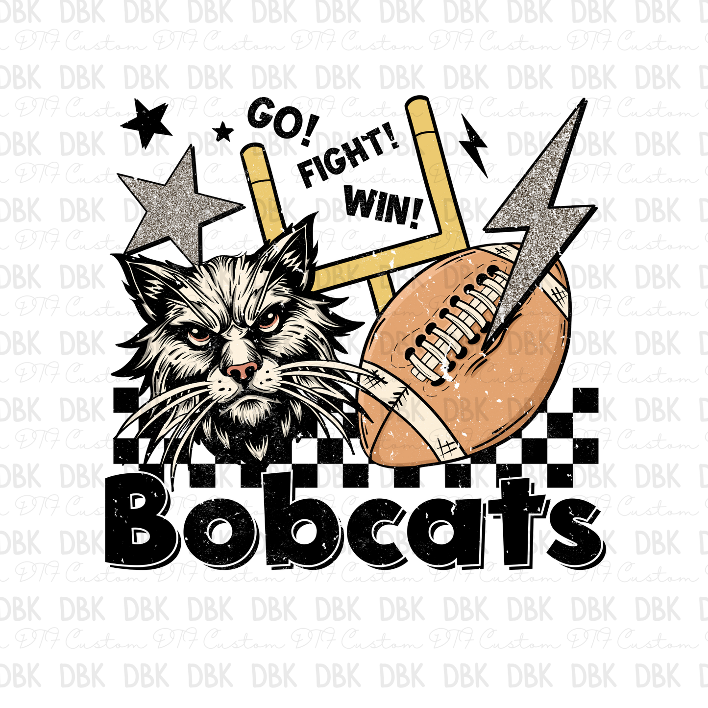 Bobcats DTF Transfer M54