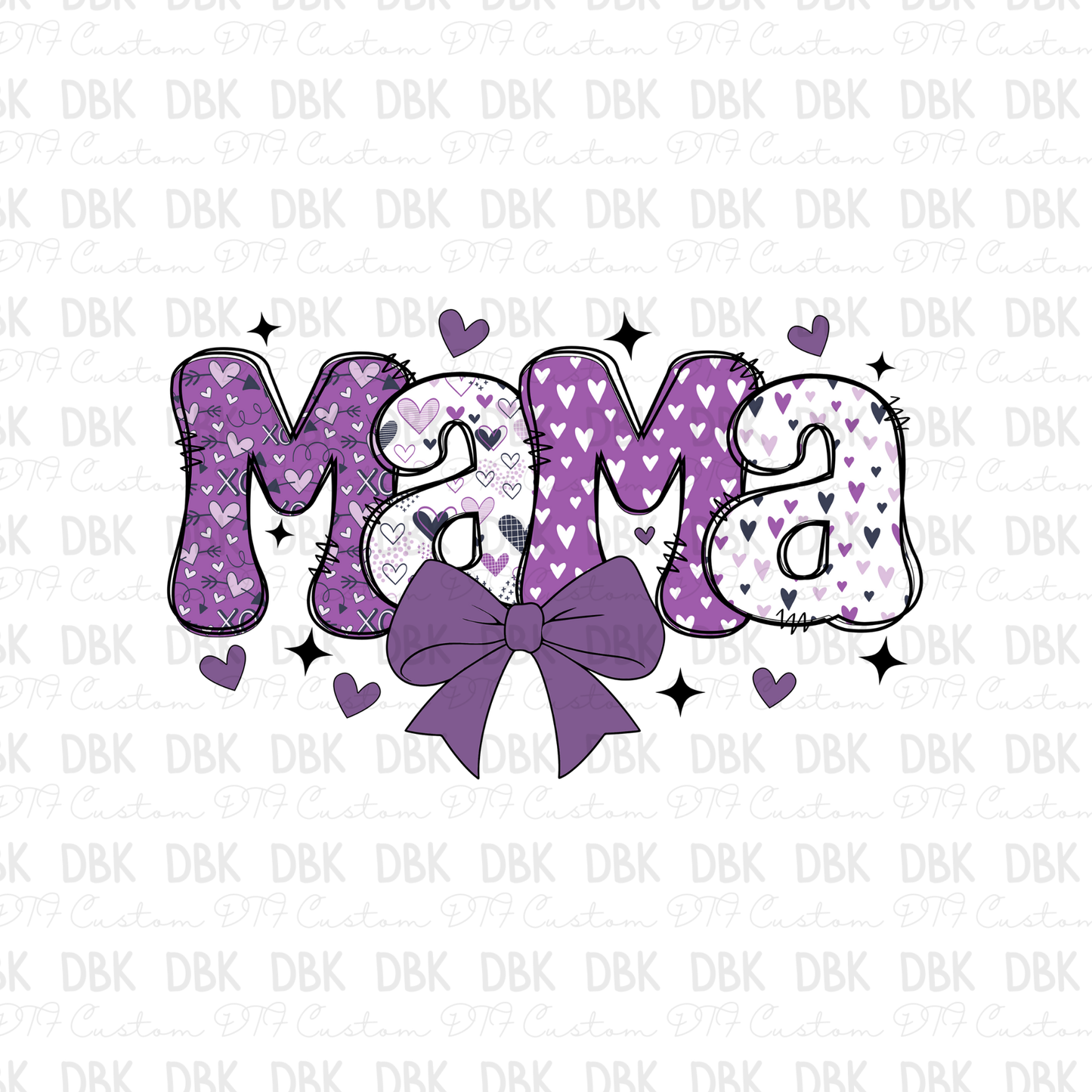 Mama Purple DTF Transfer