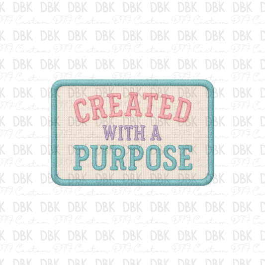 Created with a purpose DTF transfer B327