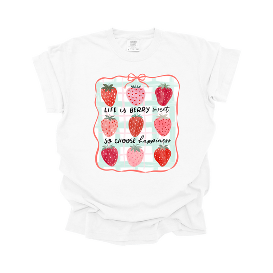 Strawberries DTF Transfer