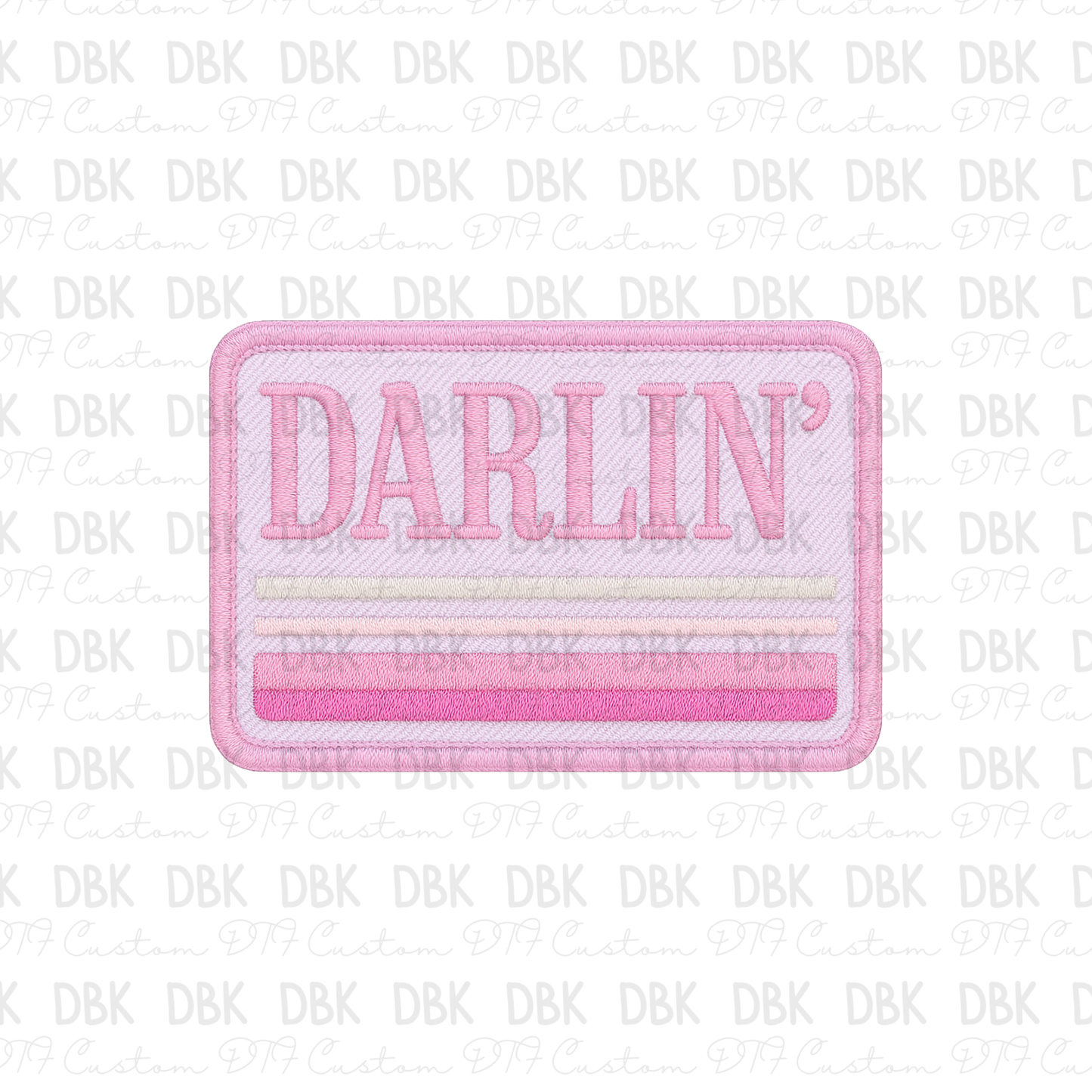 Darlin' DTF transfer B329