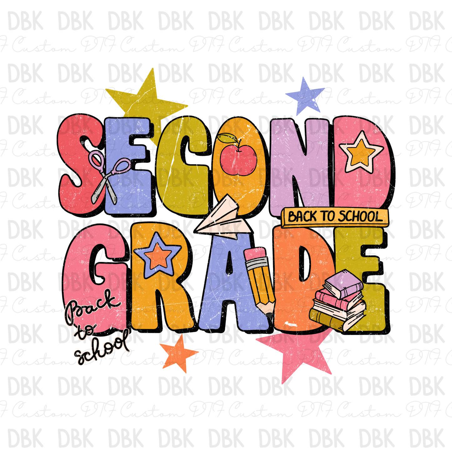 Second Grade DTF Transfer