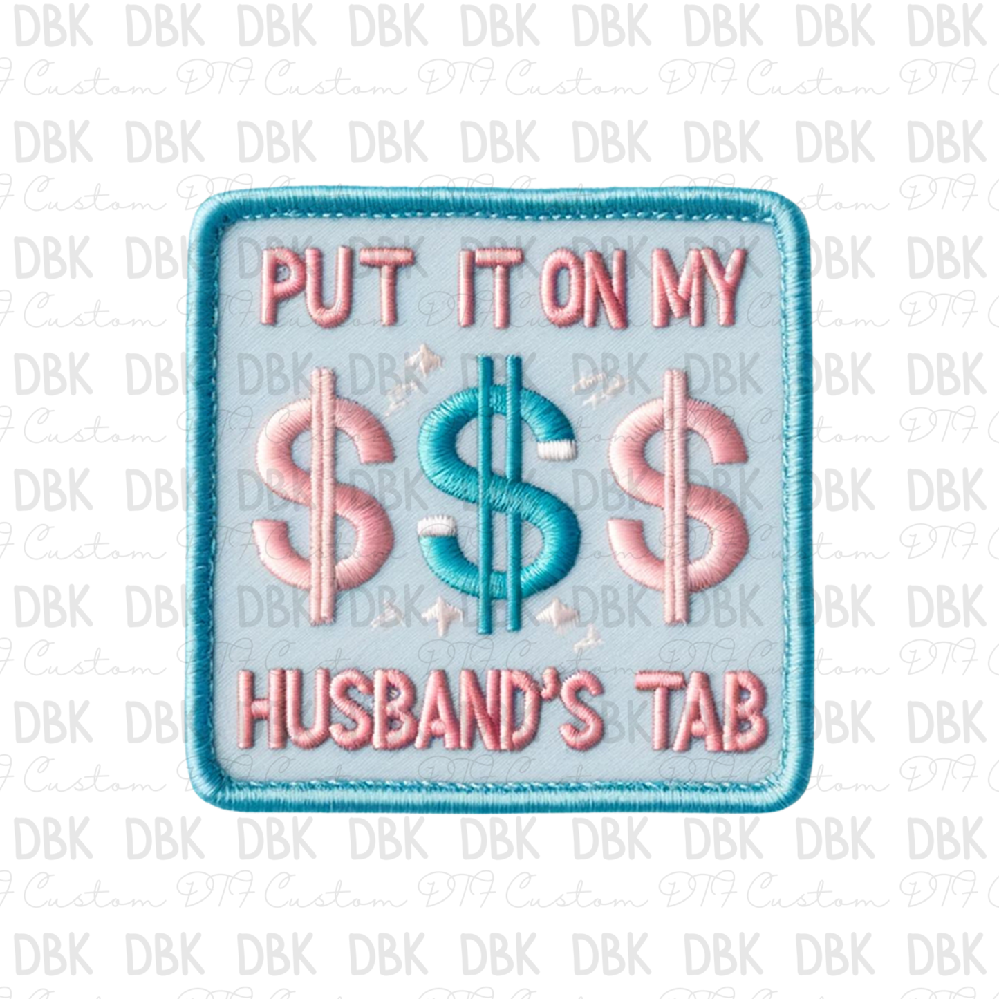 Put it on my husbands Tab DTF transfer B72
