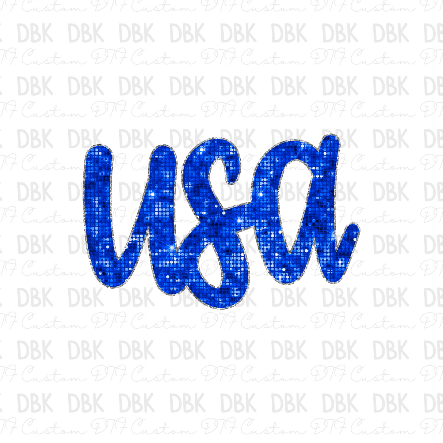 USA Blue DTF Transfer R6