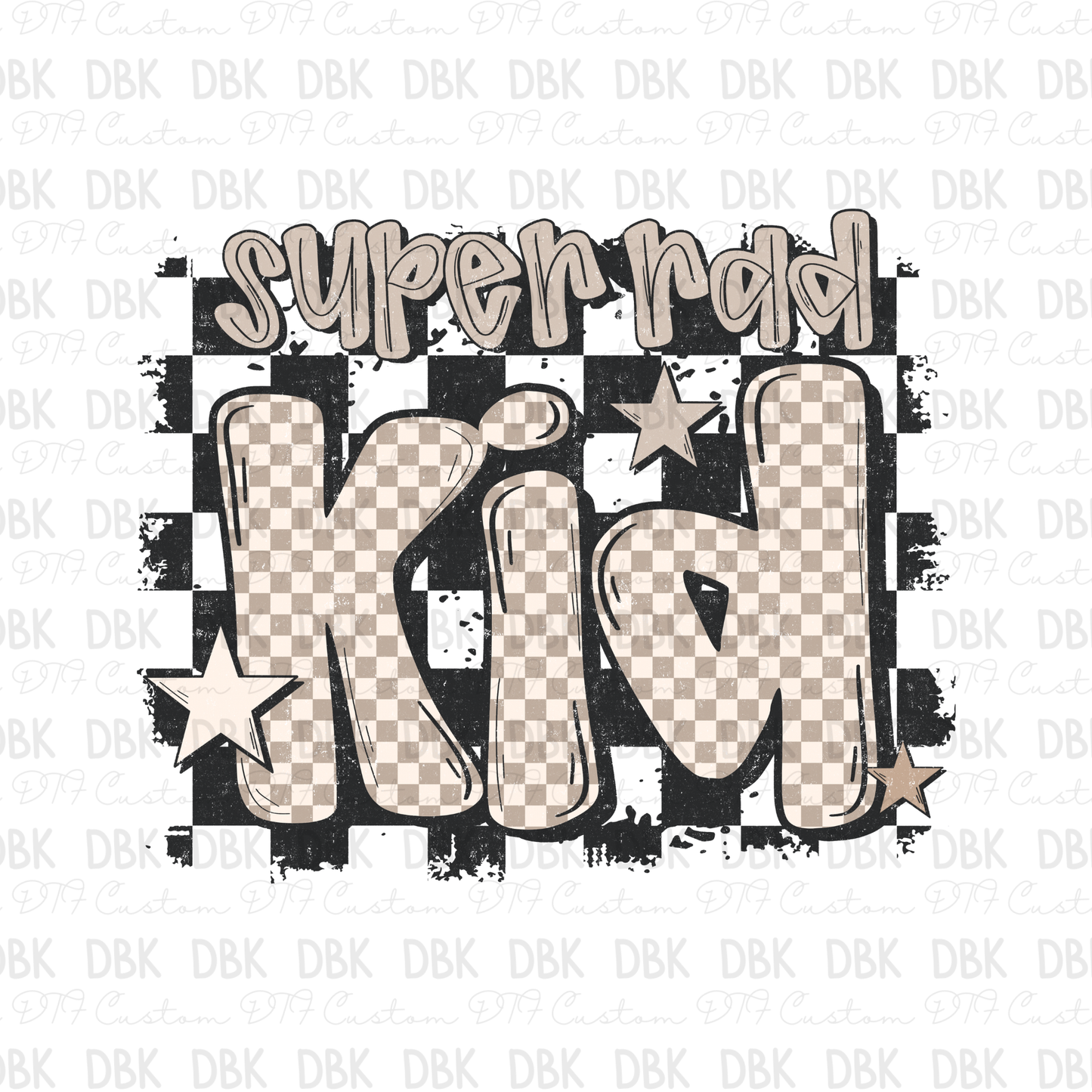 Super Rad Kid DTF Transfer