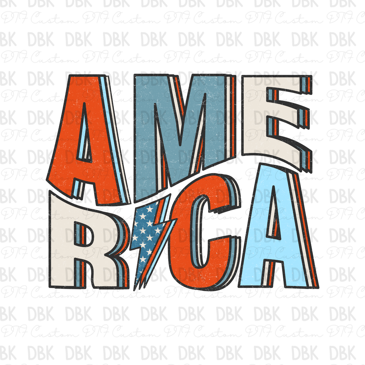 America DTF Transfer R74