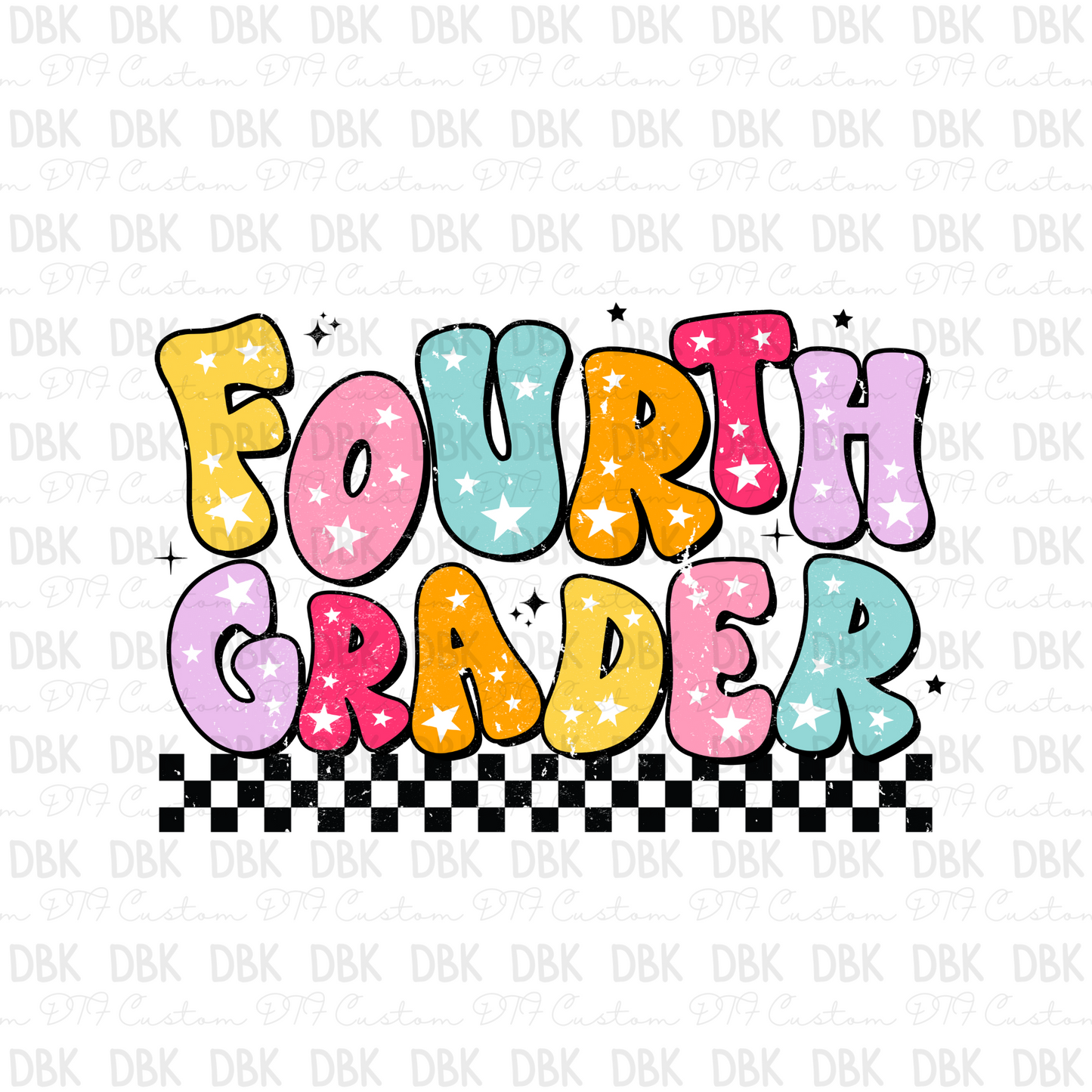 Fourth Grade DTF transfer A161