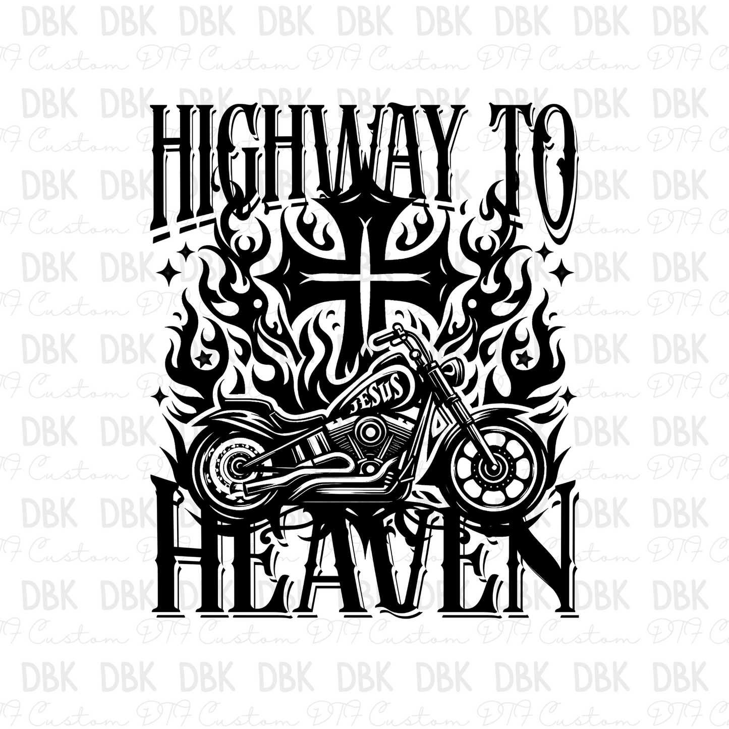 Highway to heaven DTF transfer FT163