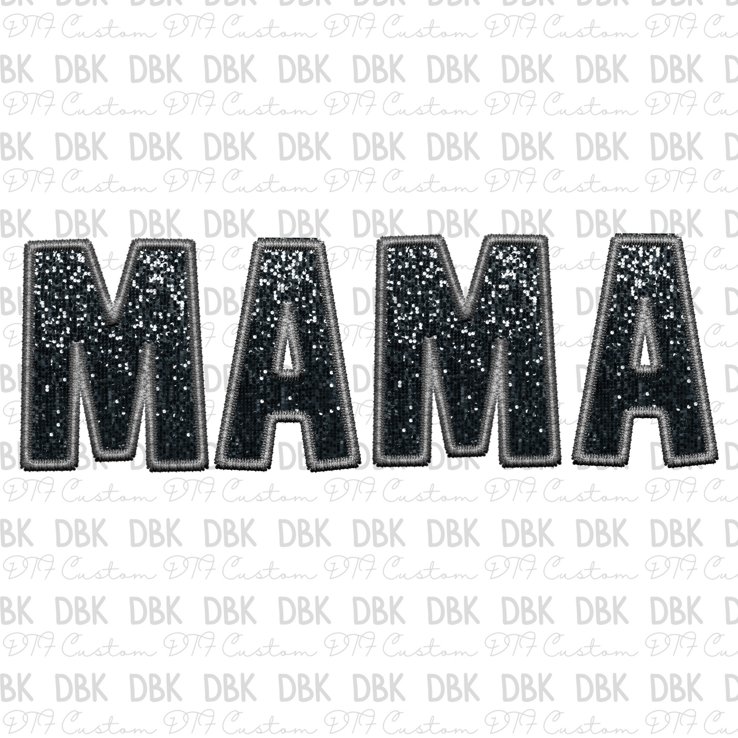 MAMA BLACK DTF transfer N140
