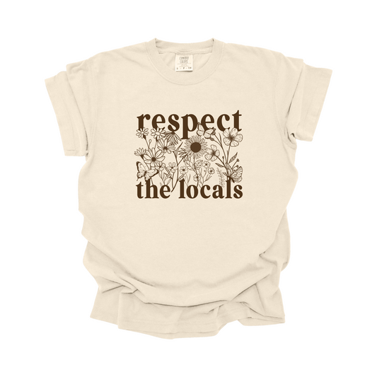 Respect the locals DTF Transfer BROWN