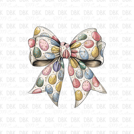 Easter egg bow DTF Transfer W35