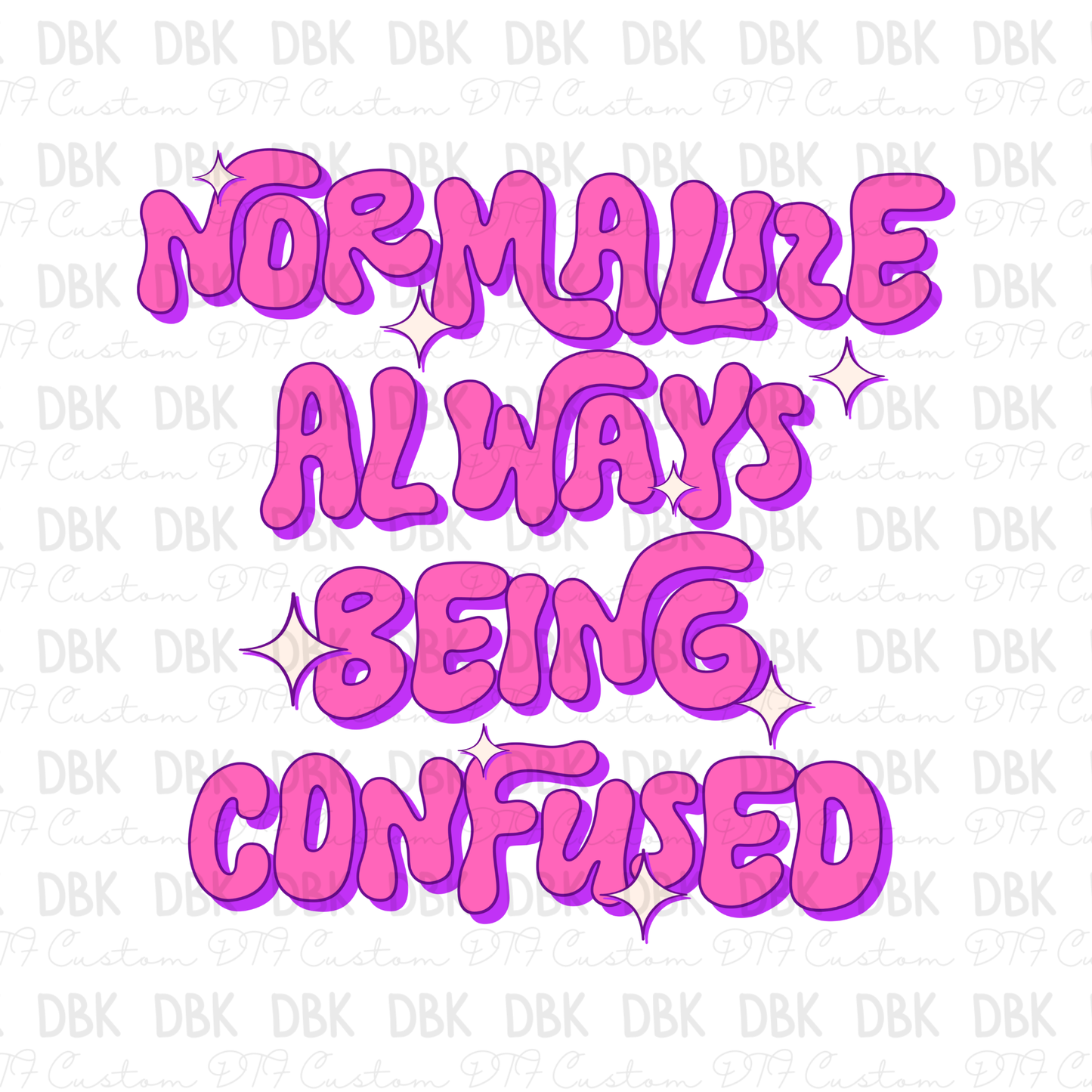 Normalize always being confused DTF Transfer SD5