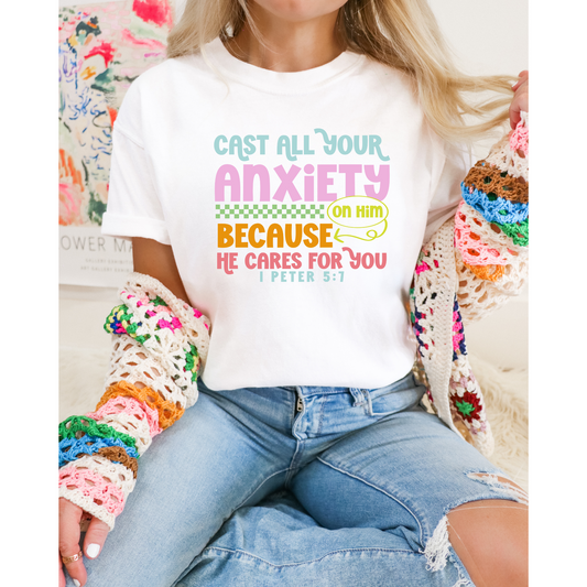 Cast all your anxiety DTF Transfer FT58