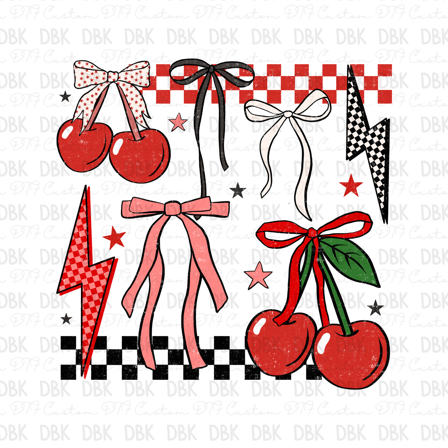 Cherries DTF Transfer