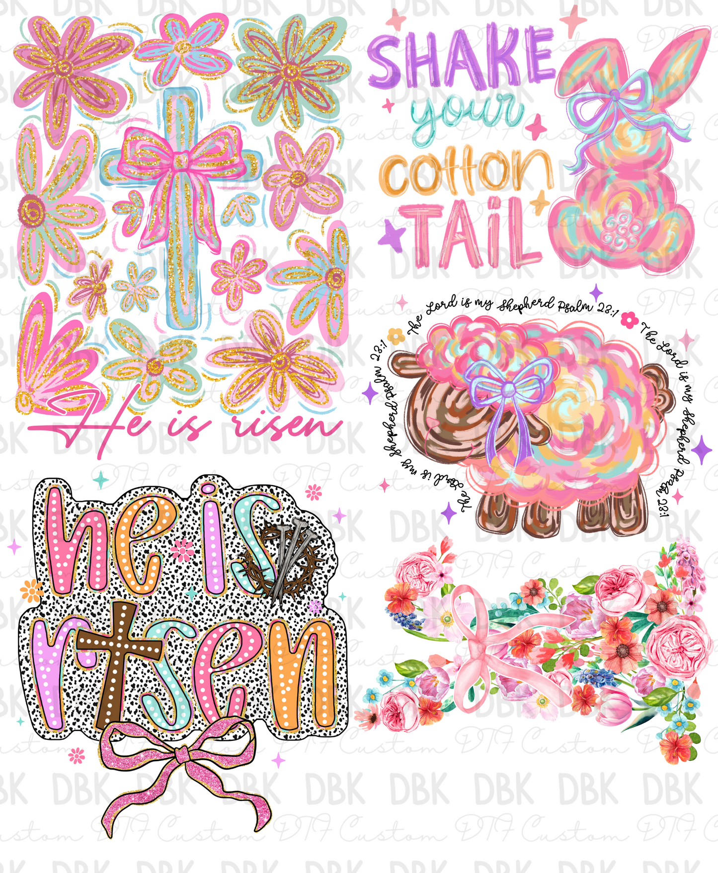 Easter Pre-Made Gang Sheet P163