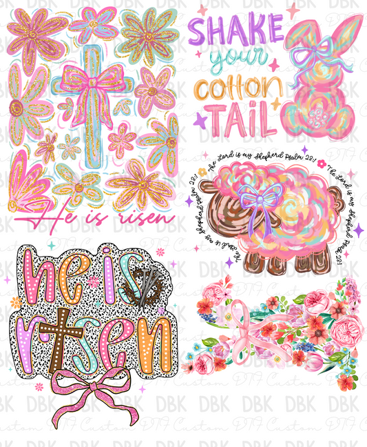 Easter Pre-Made Gang Sheet P163