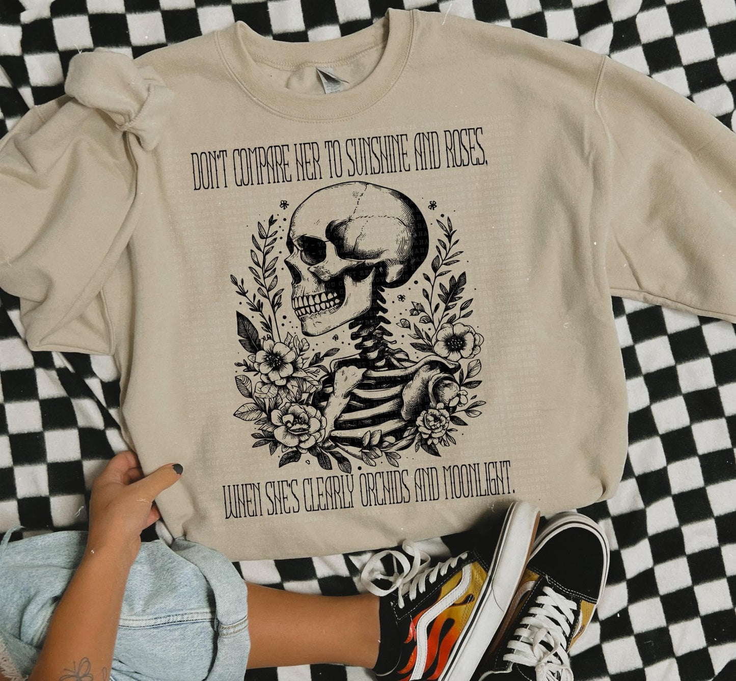 Sunshine and Roses DTF transfer