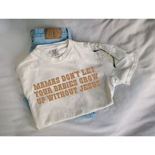 Mamas don't let your babies grow up without Jesus DTF Transfer FT31