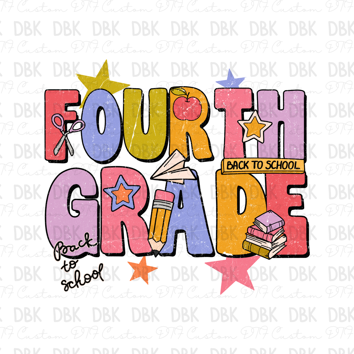 Fourth Grade DTF Transfer
