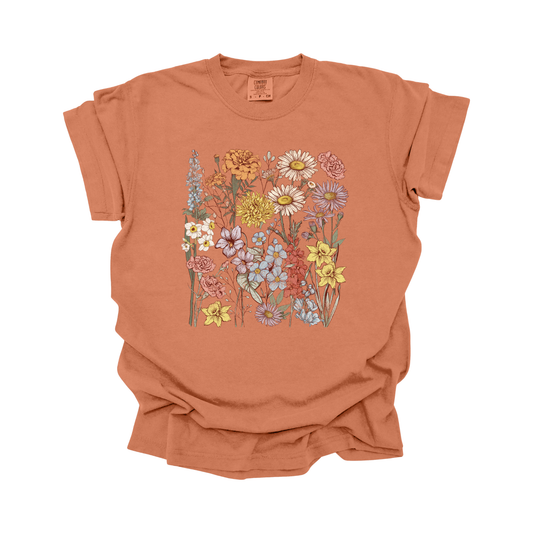 Flowers DTF Transfer Z23