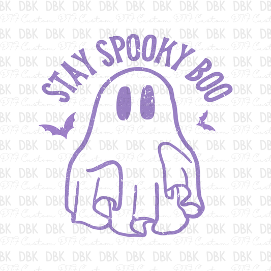 Stay Spooky Boo DTF Transfer H289