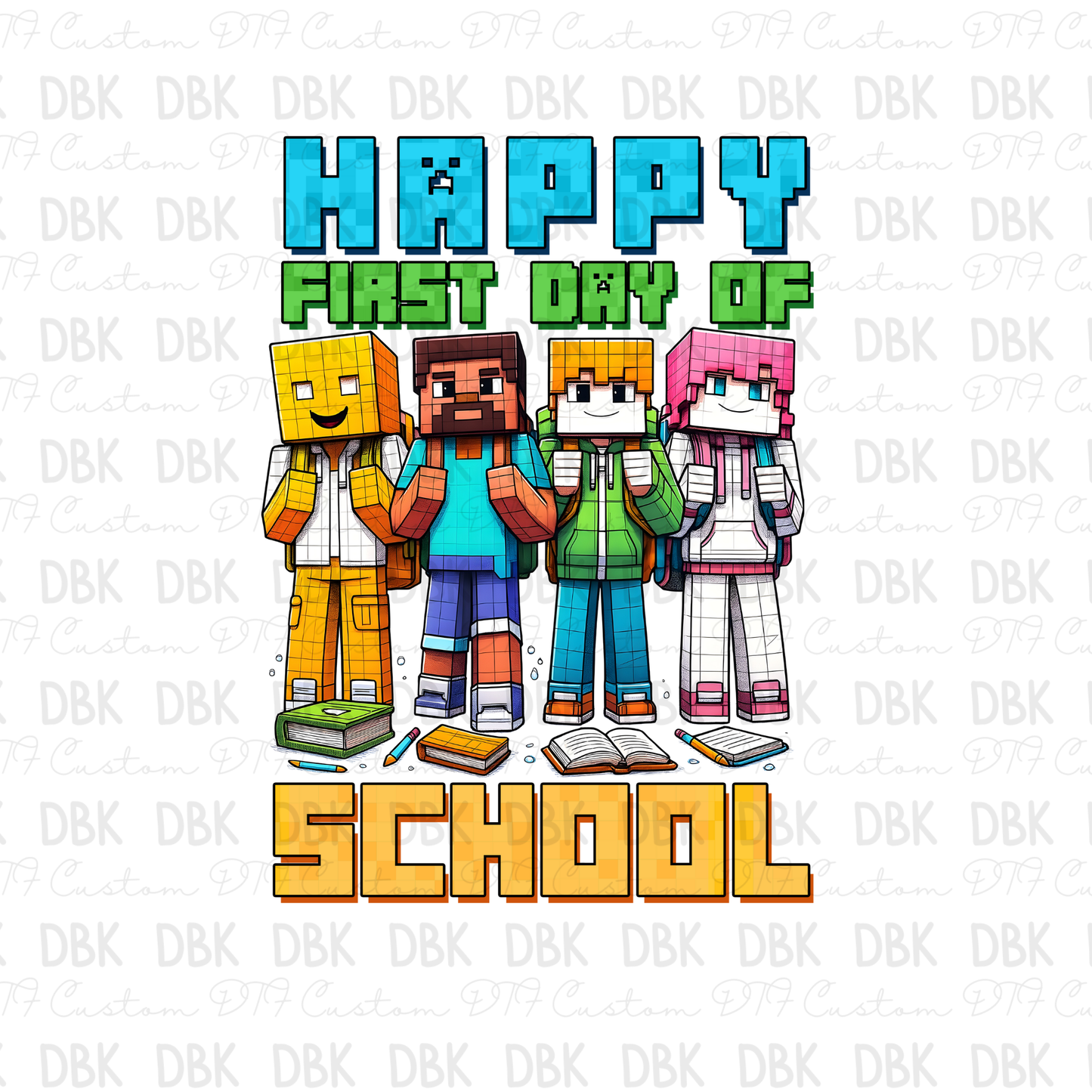 Happy First Day of school DTF Transfer