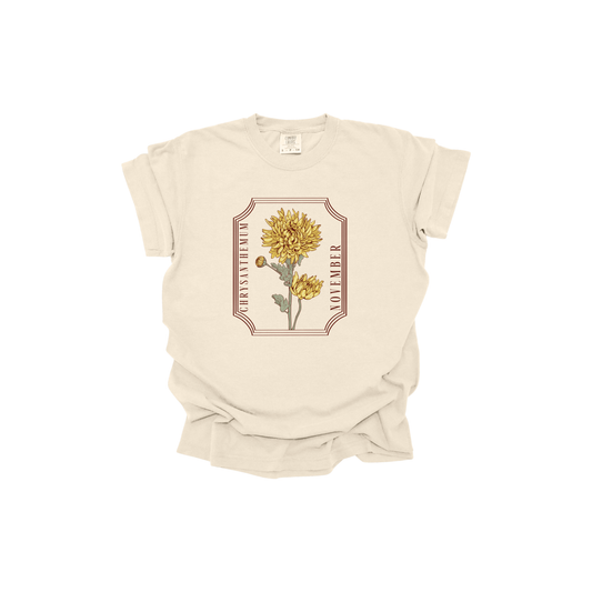 November Floral DTF transfer