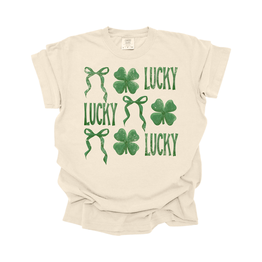 Lucky w/ bows DTF Transfer Z26