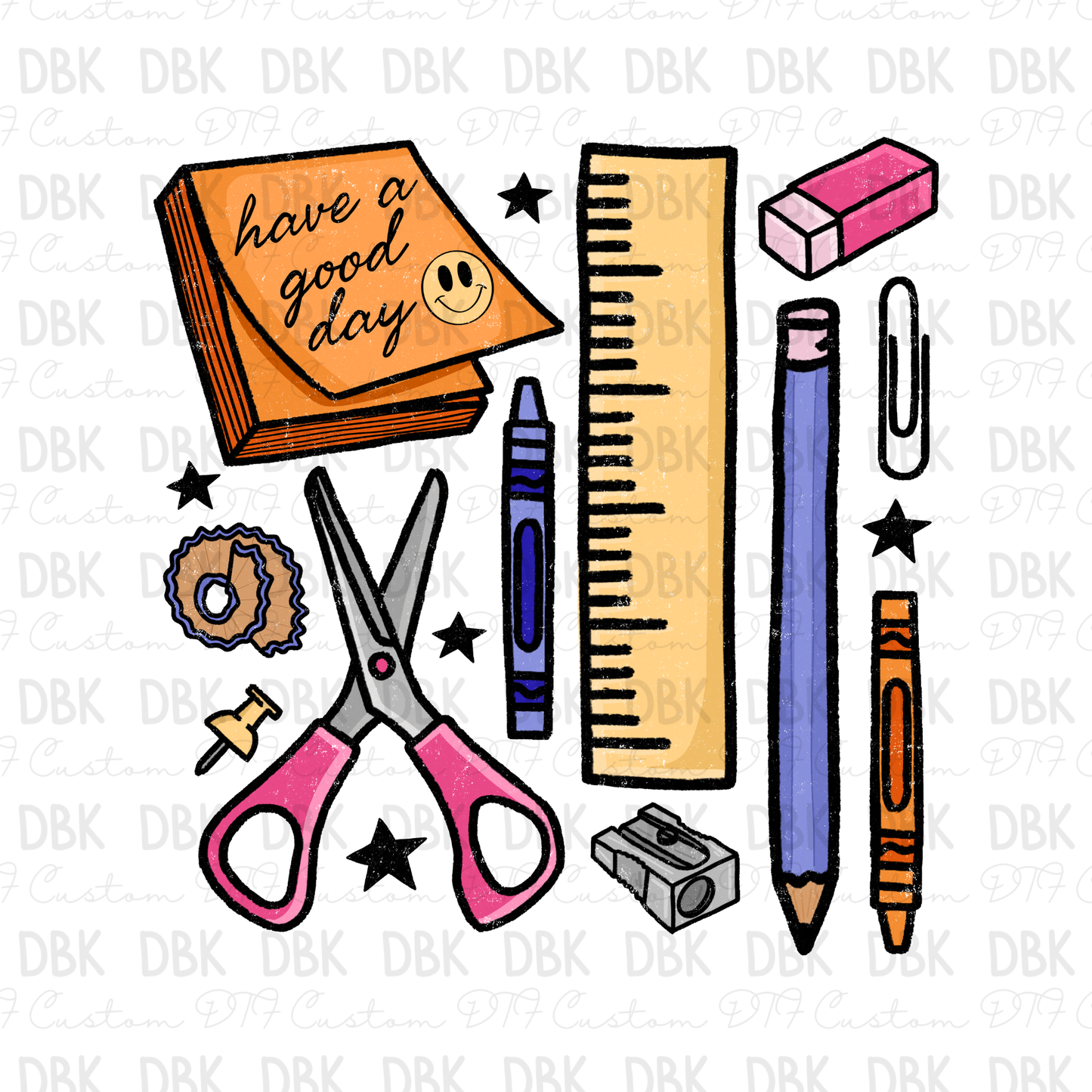 Teacher things DTF Transfer