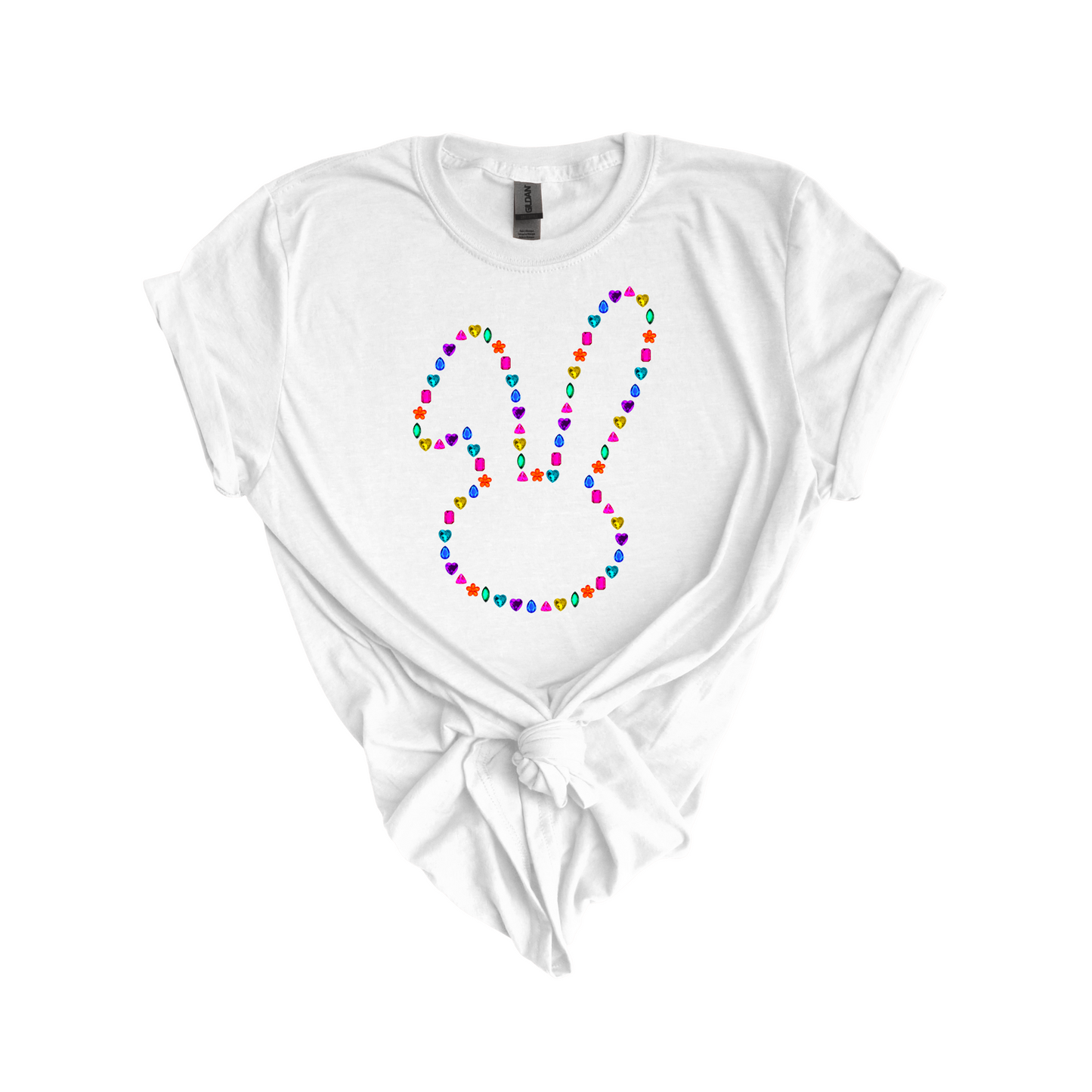 Gem Bunny DTF transfer W28