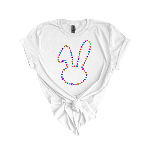 Gem Bunny DTF transfer W28