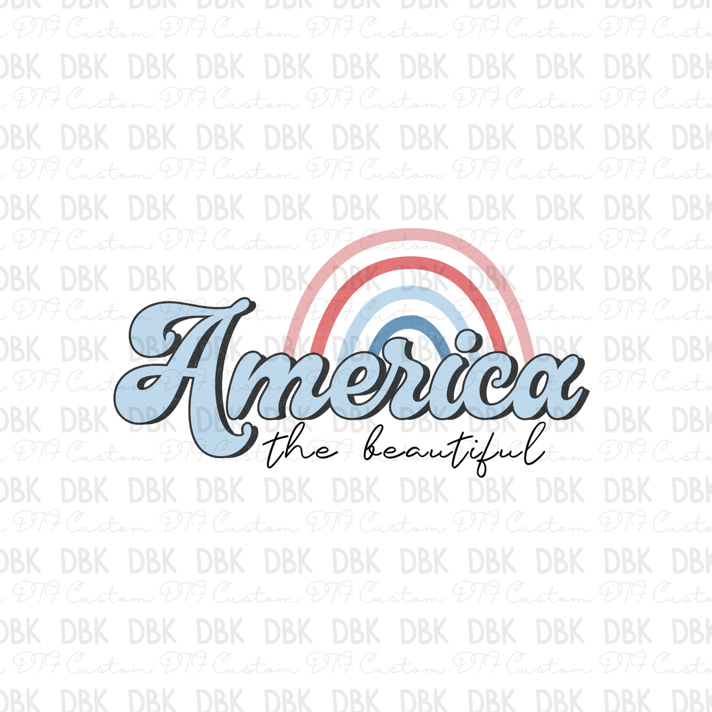America the beautiful DTF Transfer R39