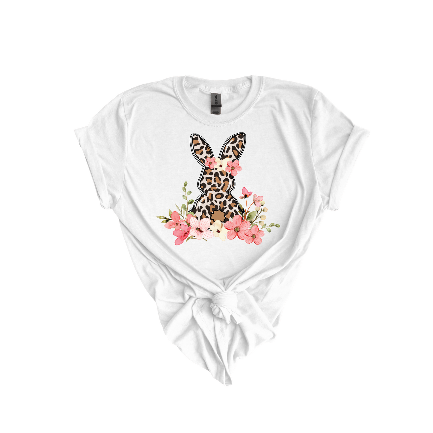 Floral Bunny DTF transfer W41
