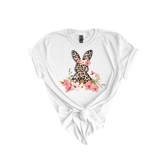 Floral Bunny DTF transfer W41