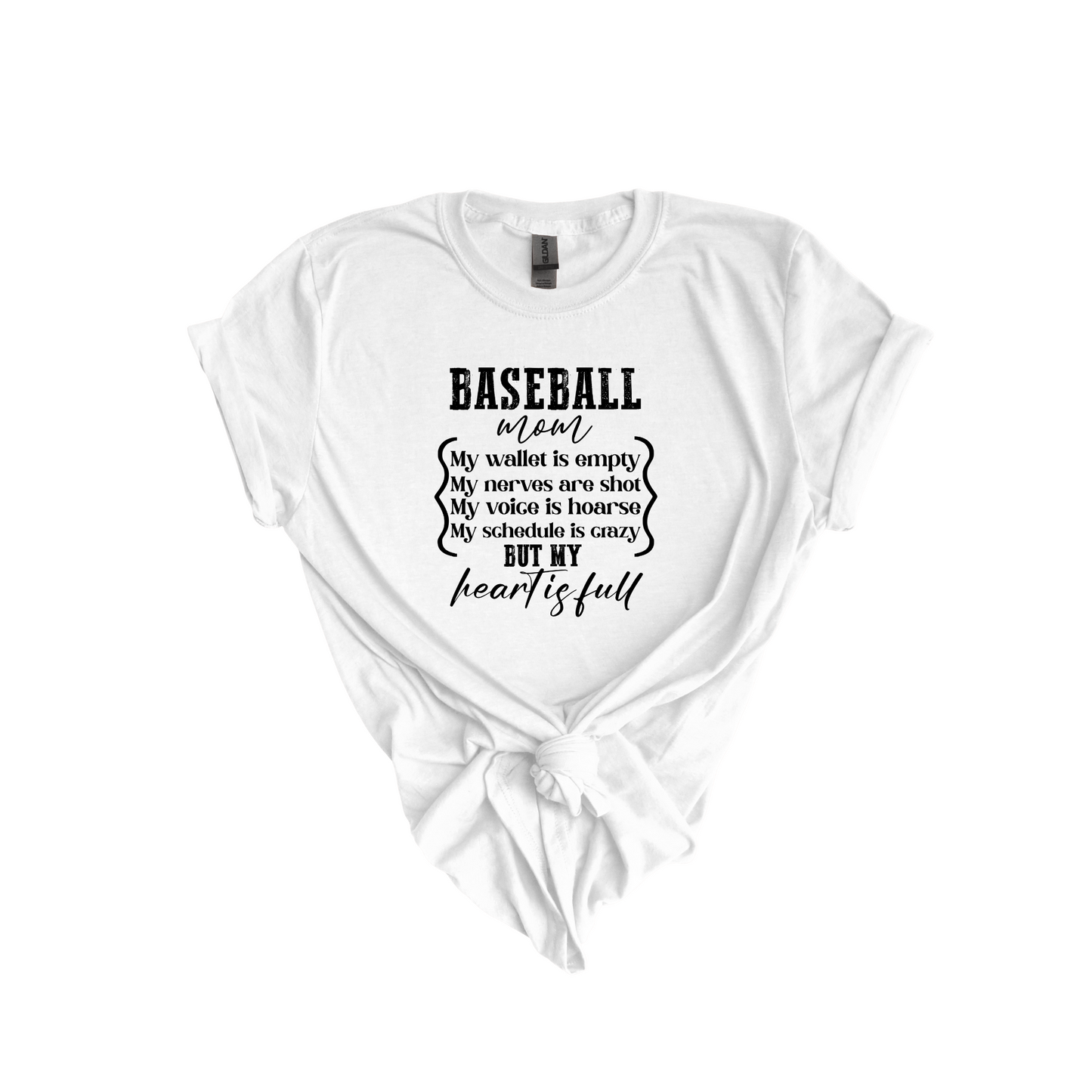 Baseball Words mom DTF transfer C22