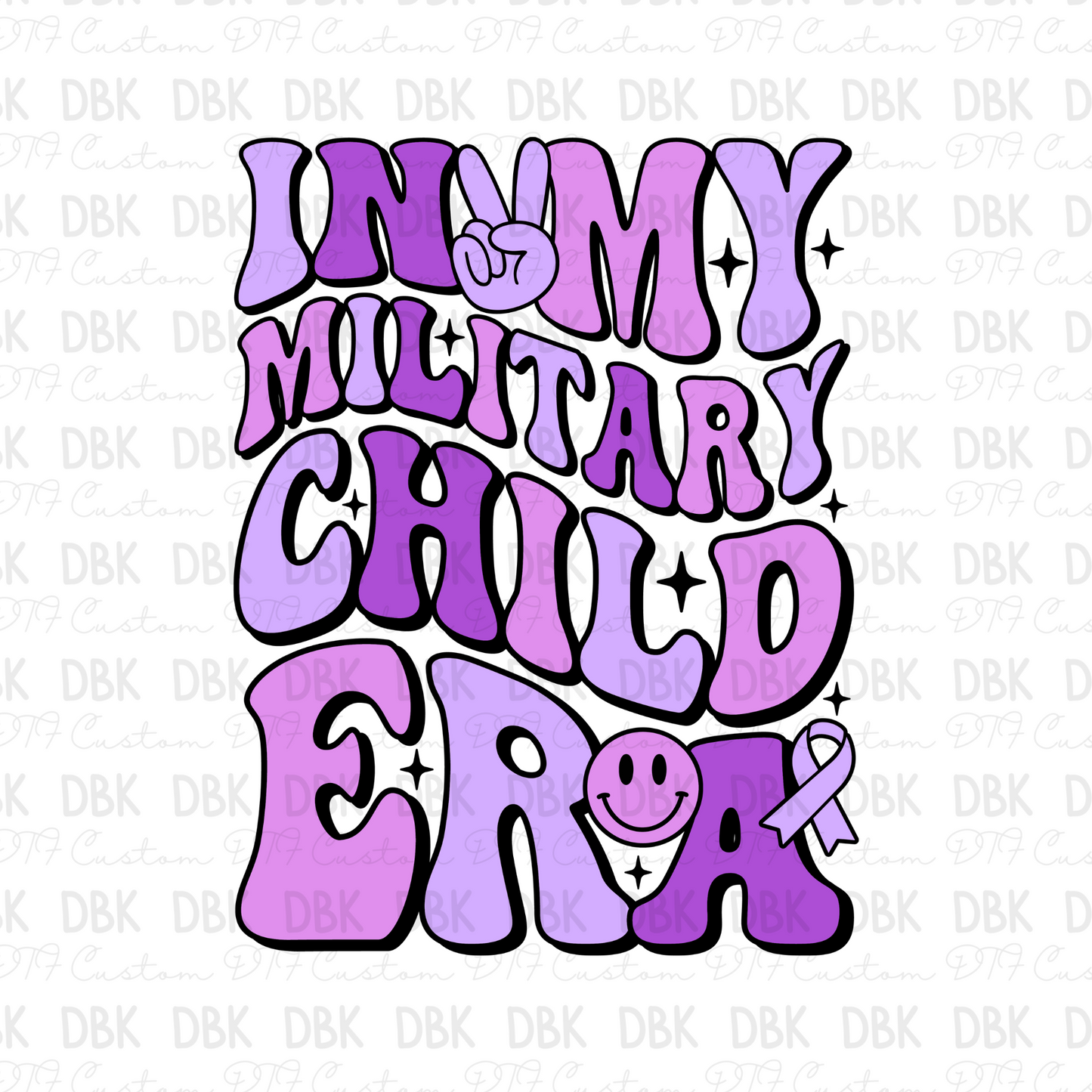 Military Child Era DTF Transfer