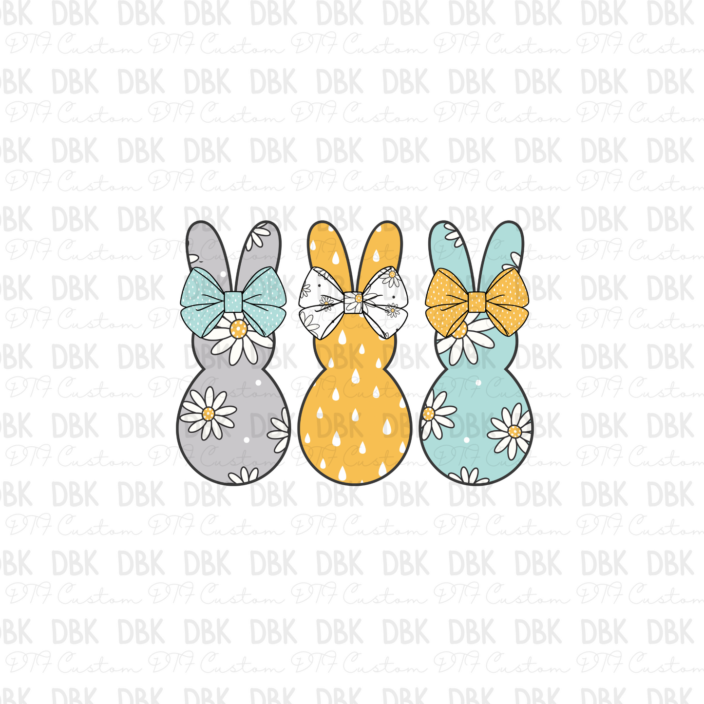 Daisy peeps DTF Transfer W10
