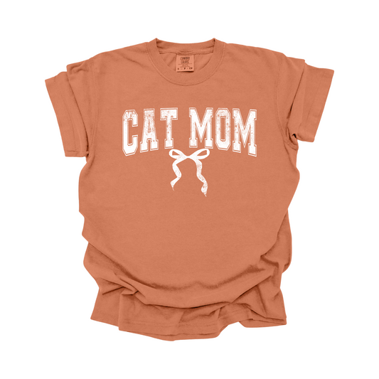 Cat mom DTF Transfer WHITE N256