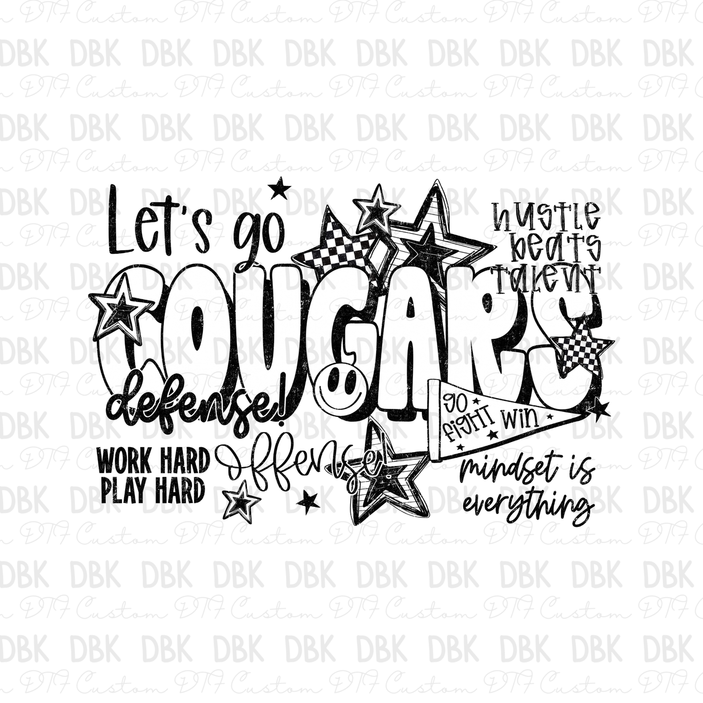 Cougars DTF Transfer