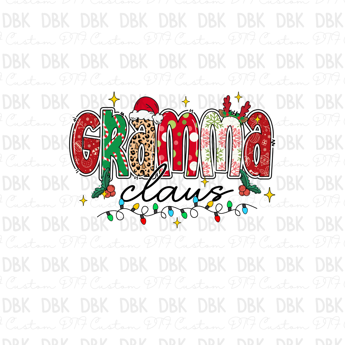 Gramma Clause DTF Transfer E306