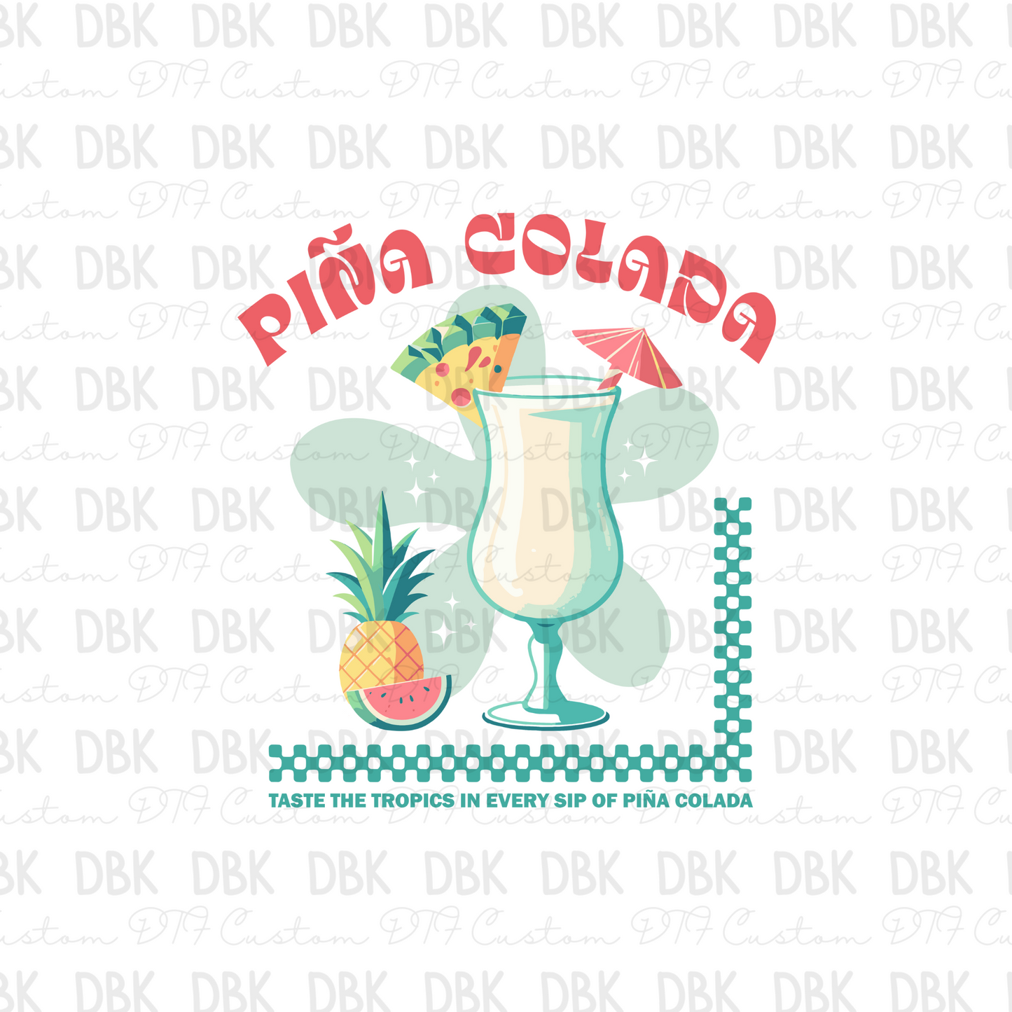 Pina Colada DTF Transfer
