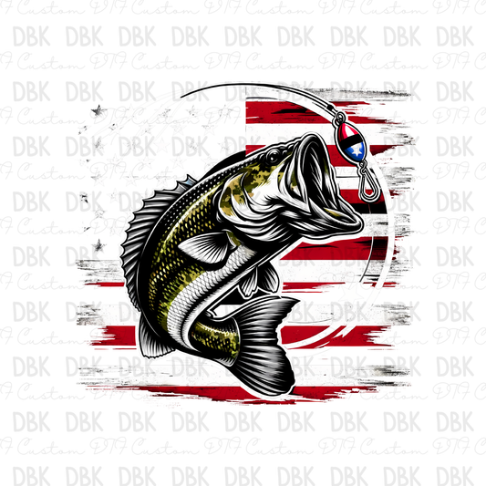 Flag Fish DTF Transfer