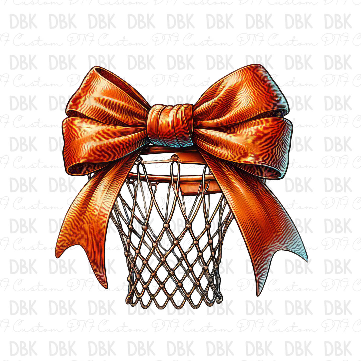 Basketball Bow DTF Transfer C219
