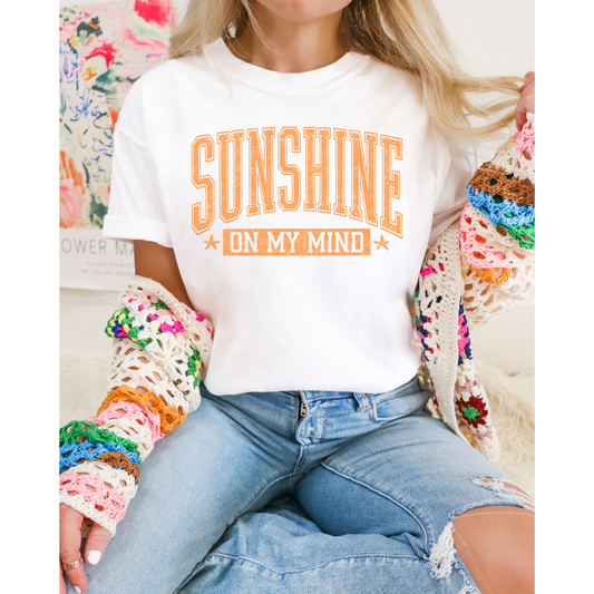 Sunshine on my mind DTF Transfer ORANGE